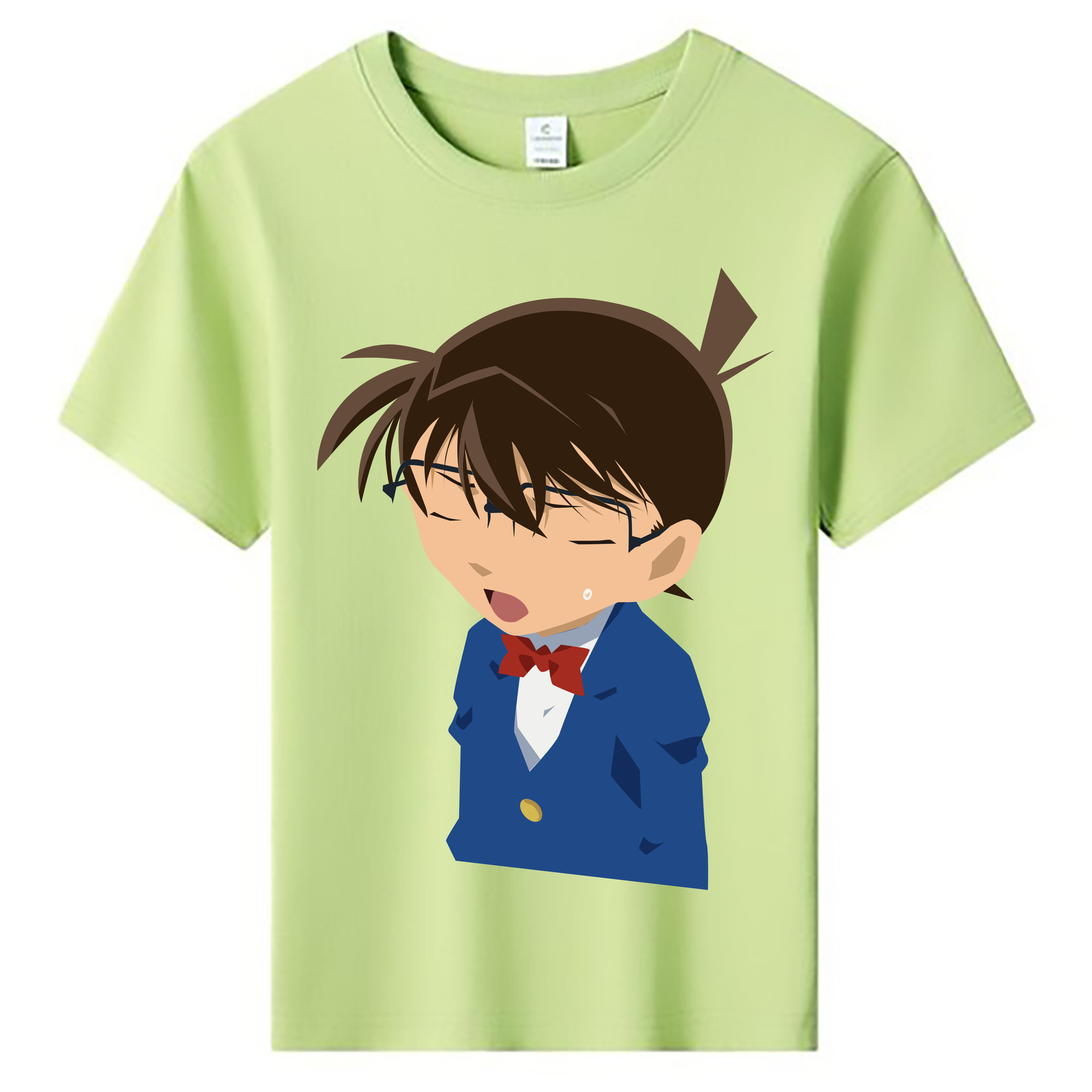 （画像用） 名探偵コナン 江戸川 コナン Detective Conan Conan Edogawa 綿100％キッズTシャツ（フロントプリント）